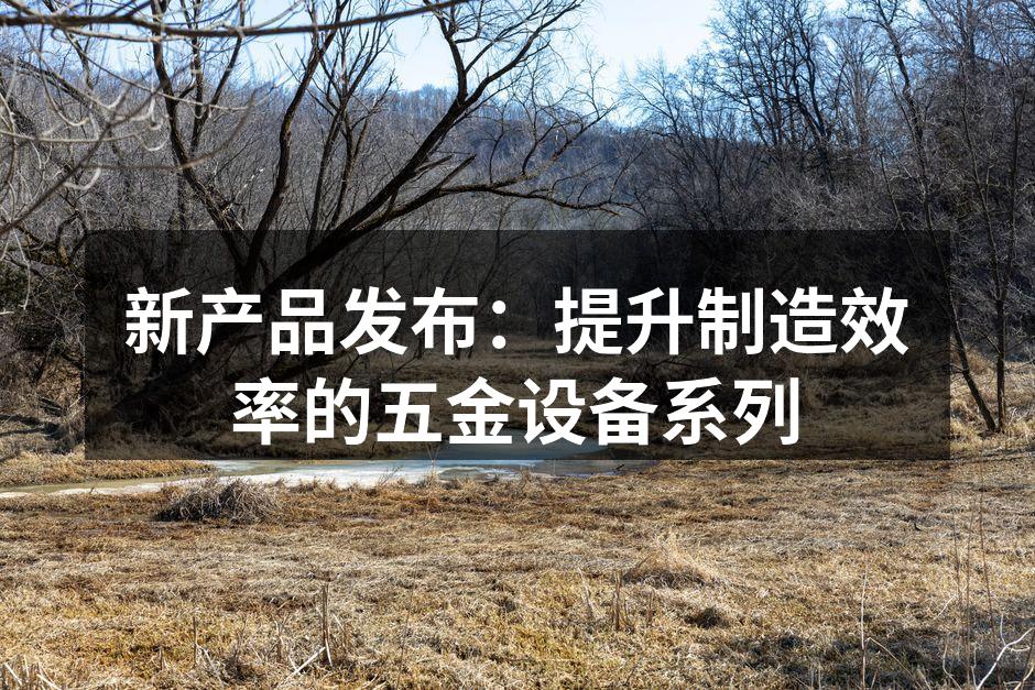 新产品发布:提升制造效率的五金设备系列